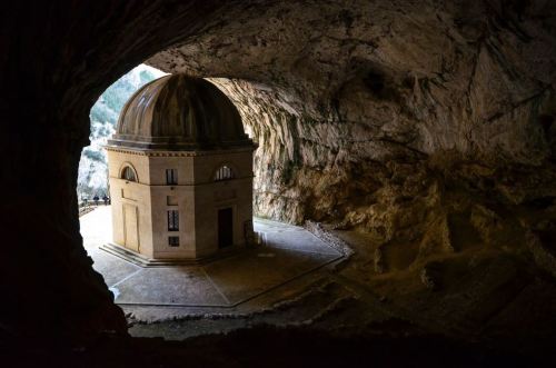 The sinner&rsquo;s refugeHiding inside a cave mouth in an Italian mountain gorge is a beautiful 