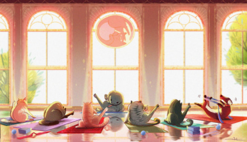 quick lighting doodle of the day. I’ve been doing yoga again and boy am i stiff! feeling like 