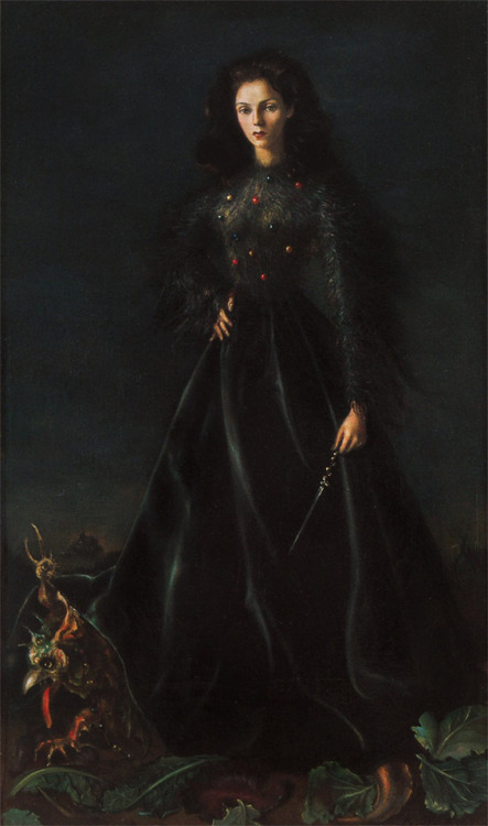 the-paintrist:animus-inviolabilis:Portrait of Princess Francesca RuspoliLeonor Fini1944Leonor Fini (