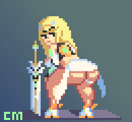 countmoxi:  Some pixel anims of Pyra and Mythra shaking their hips.