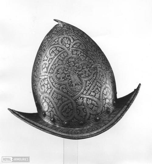 Spanish morion, circa 1580.from Royal Armouries Collection
