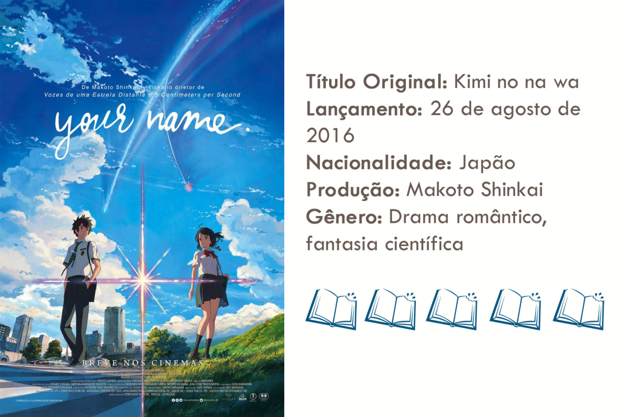 Kit Mangá Your Name Edição Única + Livro Kimi no Na Wa em Português em  Promoção na Americanas