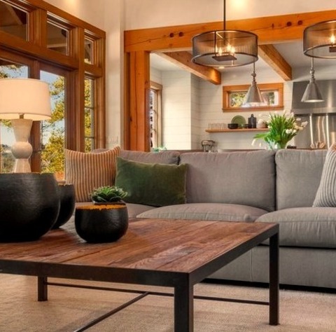Formal - Living RoomInspiration For A Mid-sized Timeless Formal And Open Concept Medium Tone Wood Floor