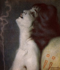 aqua-regia009:  Lélie, fumeuse d'opium / Lélie, opium smoker (1916) by  Raphaël Kirchner       