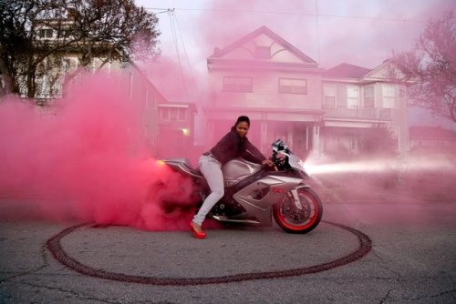 Caramel Curves motorcycle club, New Orleans - Akasha Rabut via