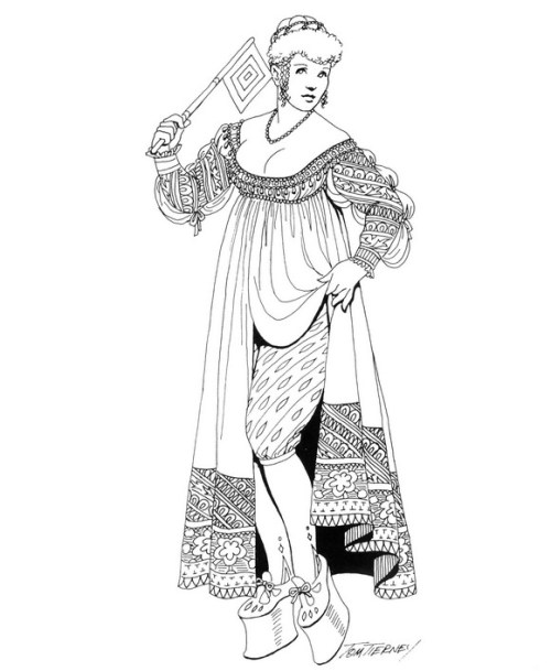 Renaissance fashions by Tom Tierney