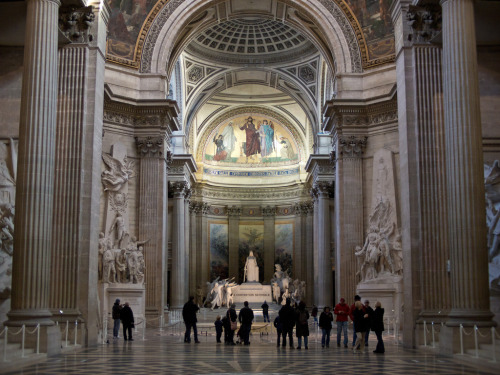 classical-beauty-of-the-past:Pantheon, Paris by  Pierre-Alexandre Garneau