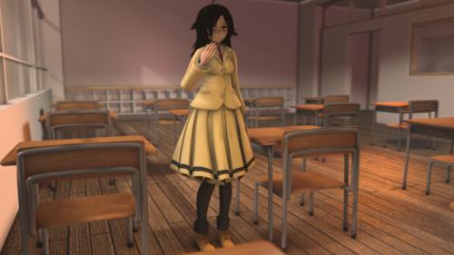 Tomoko Kuroki  model available on SFMLabOne friend asked me to port this model, so.. here you have :3Unfortunately, this time is NOT a nsfw model. It was impossible to merge the nude base with the clothed version, so i had to give up and just port the