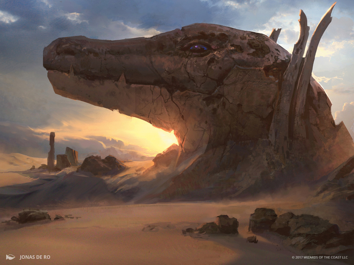 wizardsmagic:    Lay eyes on what once were the great Monuments of Amonkhet…But