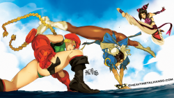 ladychunli68:Chun-Li, Cammy & Juri Han