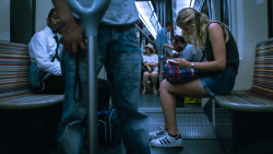 kernjosh:  Sometimes I see a person and all I want to do is ask them what they think about life and why they look so sad. But all I do is sit there and photograph them. Paris 5/8/15 