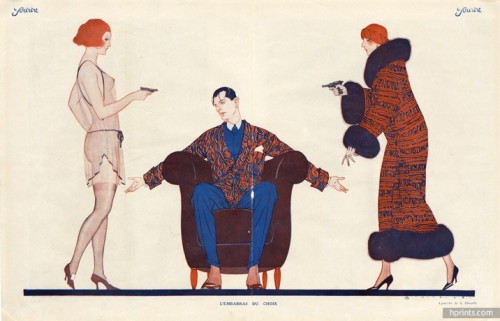 pmikos:  (via 60028-albert-chazelle-1924-lembarras-du-choix-wife-and-mistress-guns-hprints-com.jpg (JPEG Image, 716 × 460 pixels)) 