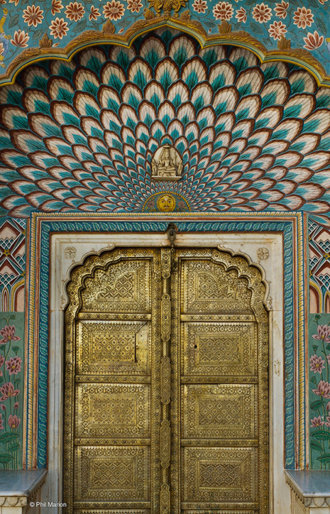 hinducosmos: Brass door - Jaipur palace, India (via Flickr: Phil Marion)