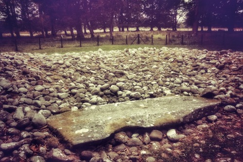 Ri Cruin Prehistoric Burial Cairn, Kilmartin Glen, Argyll, Scotland, 14.7.18.The interior of the per