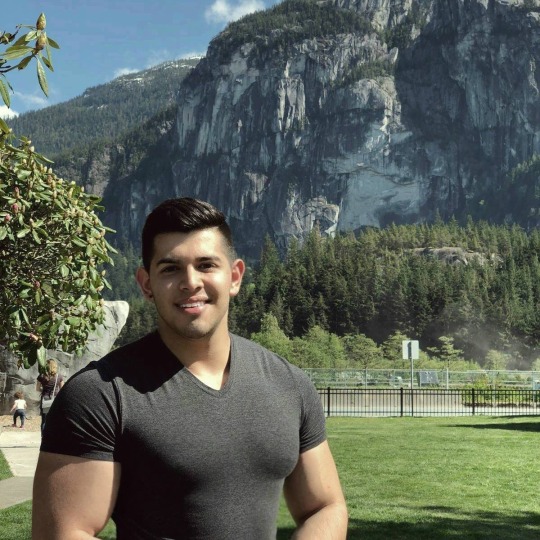 chillthickbro:luvmusclesblog:musclehunkymen:Beefy, hunky, handsome built Latino muscle!  He sure can fill-out his clothes… and not.Damn, Boy…