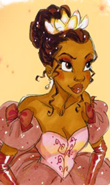 yamino:  ablogorsomething:  Concept art for princess Tiana.  I loved her concept art so much, especially with her hair down.