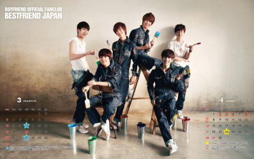 leftchopstick04:  [130226]Boyfriend Calendar March,April 2013 