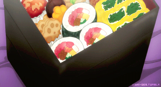 Oishii~desu ‣ Anime Food — Giant Bento - Hitorijime My Hero ep8
