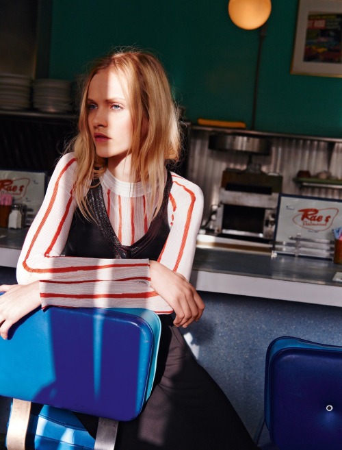 stormtrooperfashion:Ginta Lapina in “Lost In L.A.” by Heather Favell for Glamour France, February 