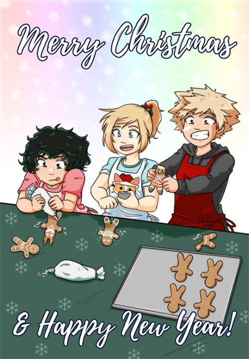 ♚ Commission Info ♚ Little wonder trio making some gingerbread cookies! Having fun making and soon t