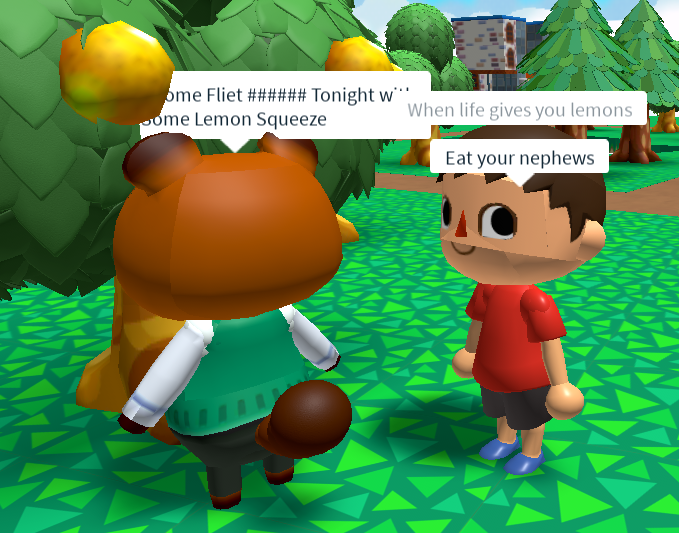 Crap Artist And Multifandomist So I Was Playing Animal Crossing Rp On Roblox And - roblox cursed images memes
