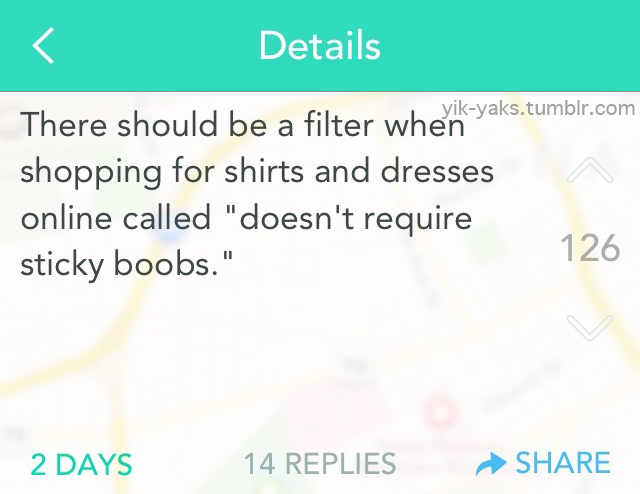 yik-yaks:  Follow Yik-Yaks for more.