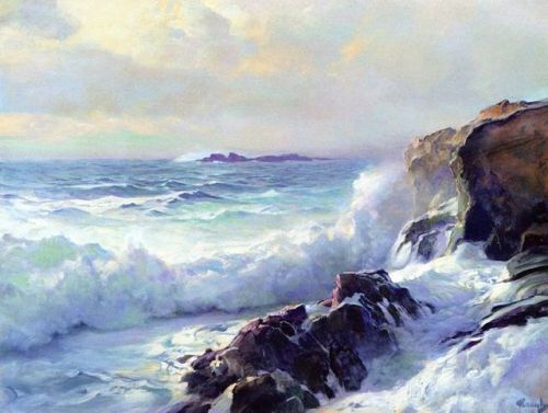 detailedart:Ocean captures ca.1900; Frederick Judd Waugh.