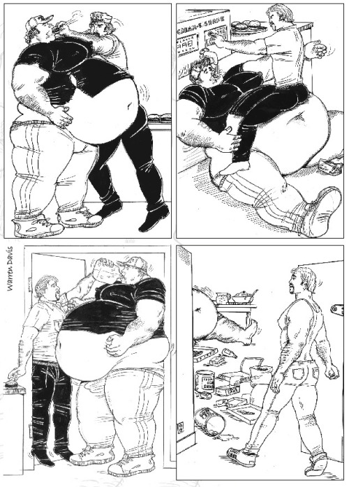 beefcakedaddies1: former803fatty: bellygrow: A Warren Davis masterwork… Enjoy! This comic was one of