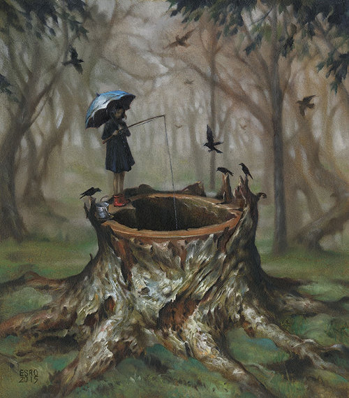 Esao Andrews for The Gilded Age @ Thinkspace GalleryLos Angeles painter Esao Andrews places vibrant 