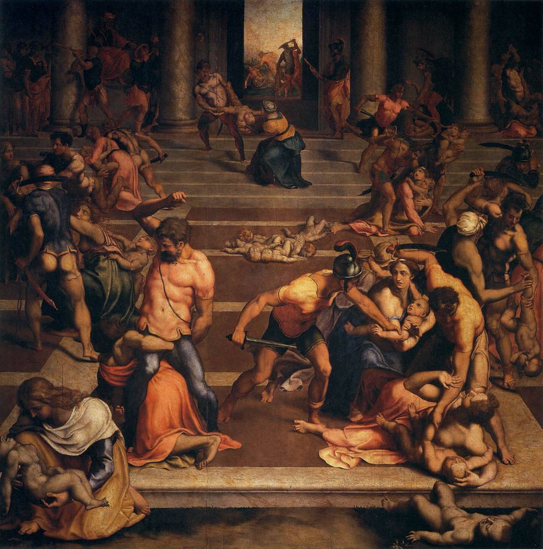 elegantiaearbiter:Massacre of the Innocents, by Daniele da Volterra, Galleria degli