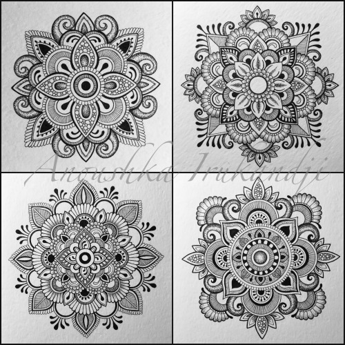 A whole bunch of mandalas… Anoushka Irukandji 2016 www.irukandjidesigns.bigcartel.com