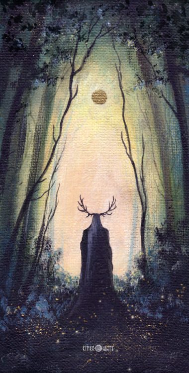 kinko-white: The Forest King  Acrylic on canvas