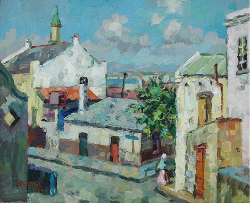 Malay Quarter, Cape Town, 1931, Gregoire Boonzaierwww.wikiart.org/en/gregoire-boonzaier/mala