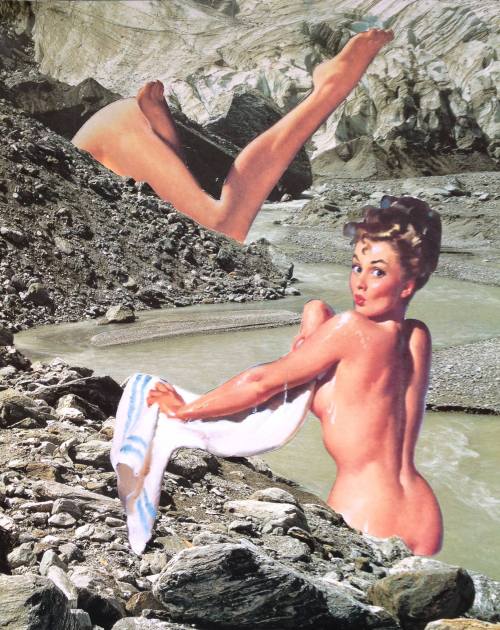 Untitled #1 (Pin-up series) (2014) Cut ‘n’ Paste Collage I ditched Photoshop today for s