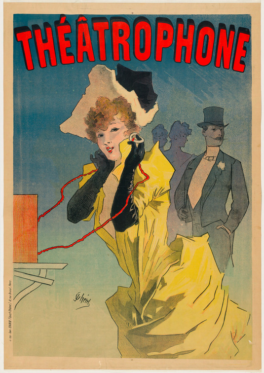 moma:
“ The Théâtrophone allowed subscribers to listen to music over the phone. Learn more about design for the ear and eye in Making Music Modern, on view now.
[Jules Chéret. Théâtrophone (Theater phone). 1890]
”