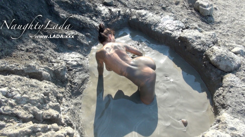 Mud bath - Watch my new video on http://naughty-lada.com 