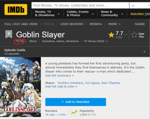 Goblin Slayer (TV Series 2018– ) - Episode list - IMDb