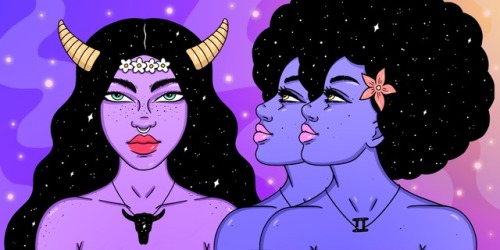 ✨ art for new Broadly horoscopes by Annabel Gat - up now! ♉️♊️ broadly.vice.com
