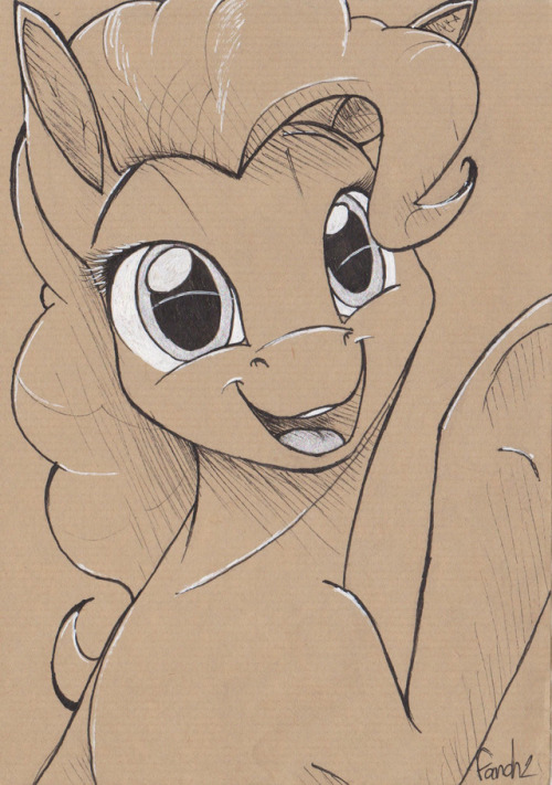 fancheesy:Trying to do some inked pony-portraits.