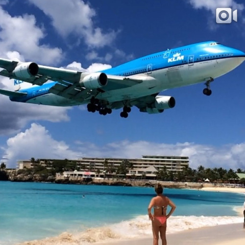 instagram:  Capturing the Airplanes of St. Maarten’s Maho Beach with @samhorine  To view more photos and videos from Maho Beach, explore the Maho Beach, Sint Maarten location page.  Maho Beach on the Dutch side of the Caribbean country of Sint Maarten