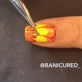 nailpornography:  Water Marble Turkey 