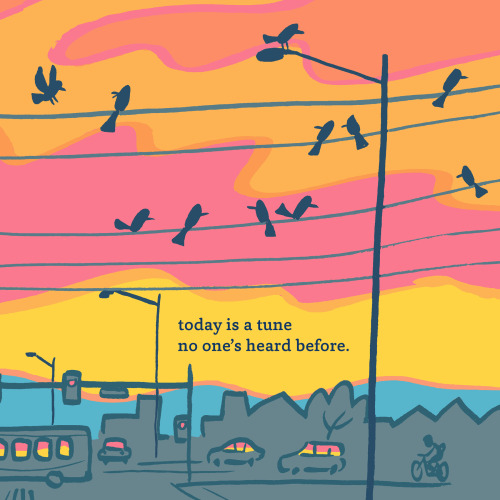 incidentalcomics: Here’s a spread from my picture book WHAT SOUND IS MORNING, out now from @ch