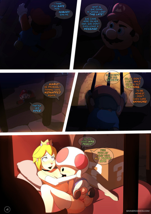 thehentaiprincess66: itisimichael:Request: Princess Peach comic Artist: Sinner even a “go