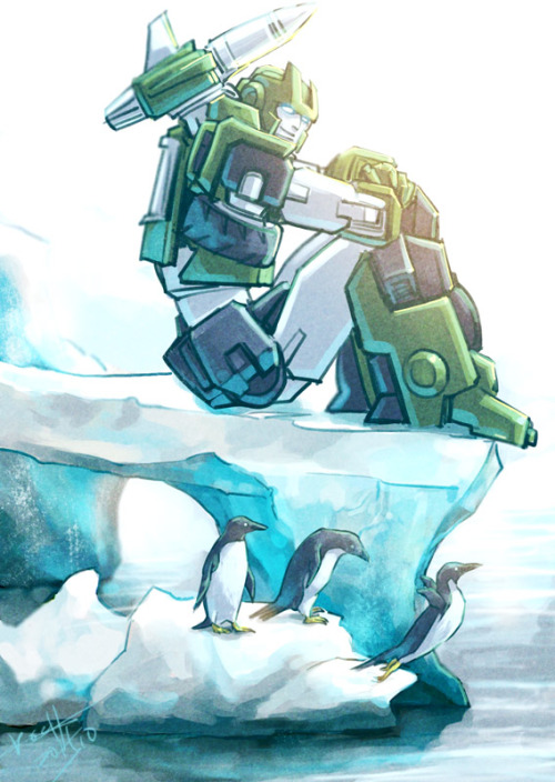koch43:  Hound and Penguins.doodle, 60 mins :D