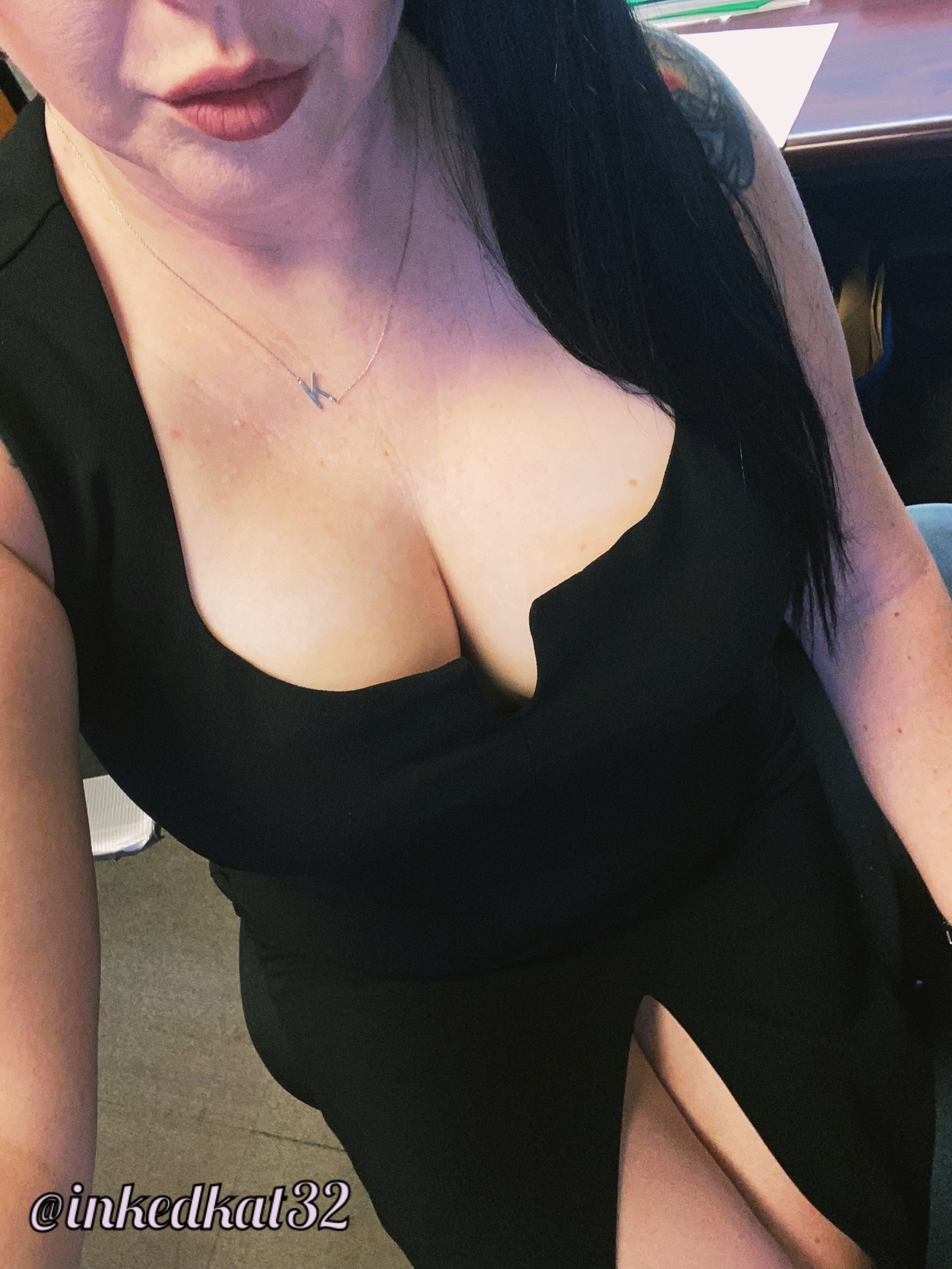 Porn inkedkat32:Maybe not the best dress for work? photos