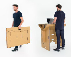 mayahan:  Cardboard Desk