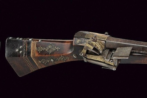 Ornate Turkish miquelet tufenk rifle, early 19th century.from Czerny’s International Auction House