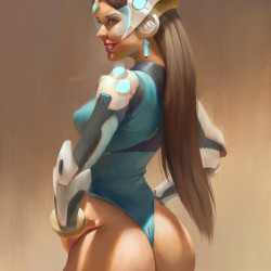 nakedgalleries:(vía ArtStation - symmetra, terry wei) 