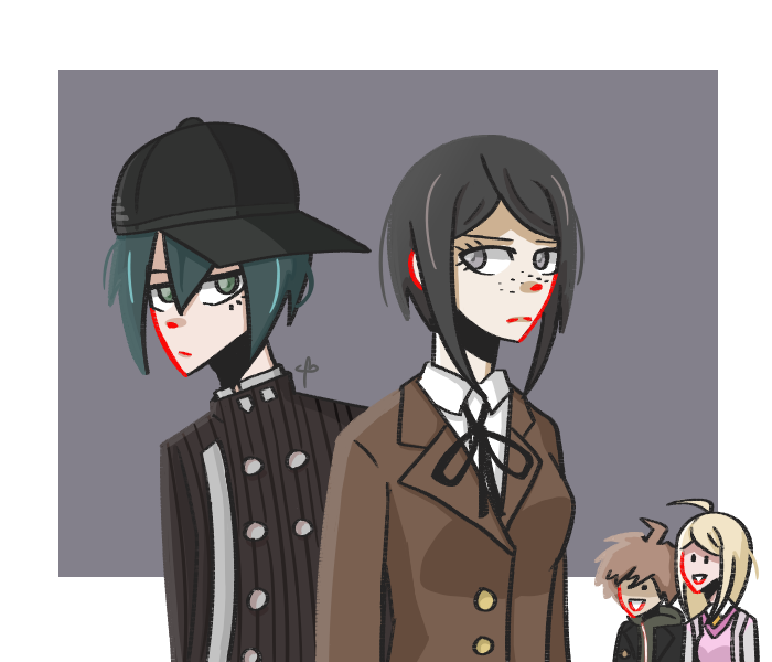 Cocotopo- — Can you draw mukuro and saihara ? Emo squad right...