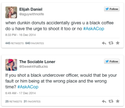 micdotcom:  CNN let viewers #AskACop — and it blew up in their faces  Everyone knows police and social media don’t mix — everyone except CNN, apparently. Anchor Don Lemon’s show CNN Tonight hosted a town hall meeting Tuesday with police officers